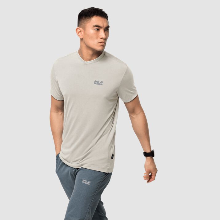 Jack Wolfskin Mens Jwp T-shirt Grey 536249PCK